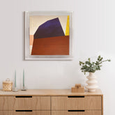Essentially Minimal I - High Resolution Giclee Printed Canvas Framed in Contemporary Clear Acrylic Frame